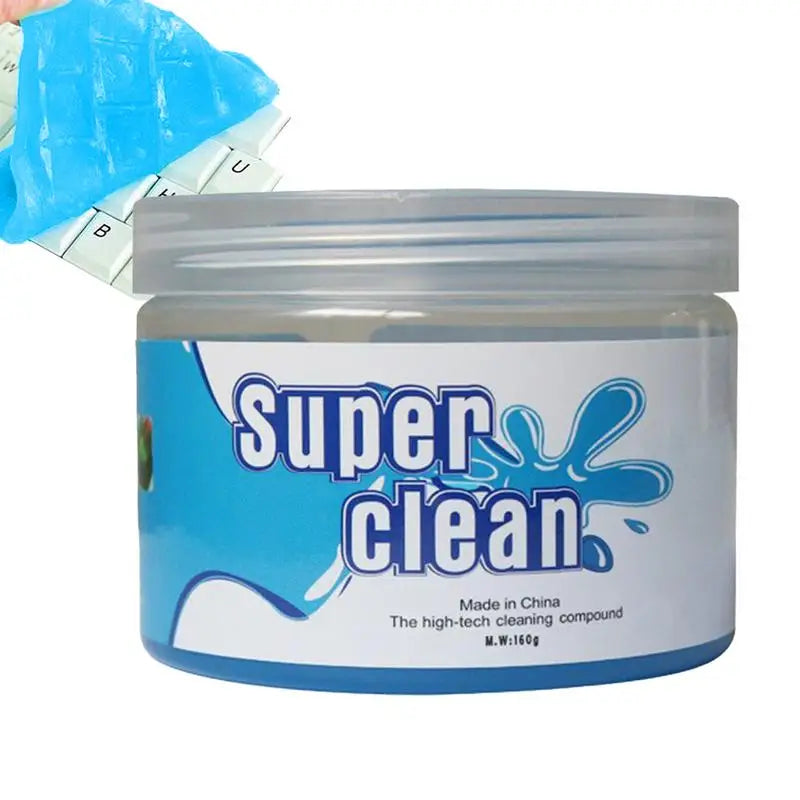 Super Dust Clean Clay Dust Keyboard Cleaner Slime Toys 160g Car Cleaning Gel Mud Putty Kit For Laptop Cleanser Glue Cars Part Imagen secundaria del producto