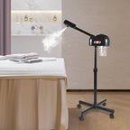750ml Ozone Facial Steamer Height Adjustable Sprayer 360° Rotatable Movable Skin Care Equipment for Salon Beauty Spa White/Black