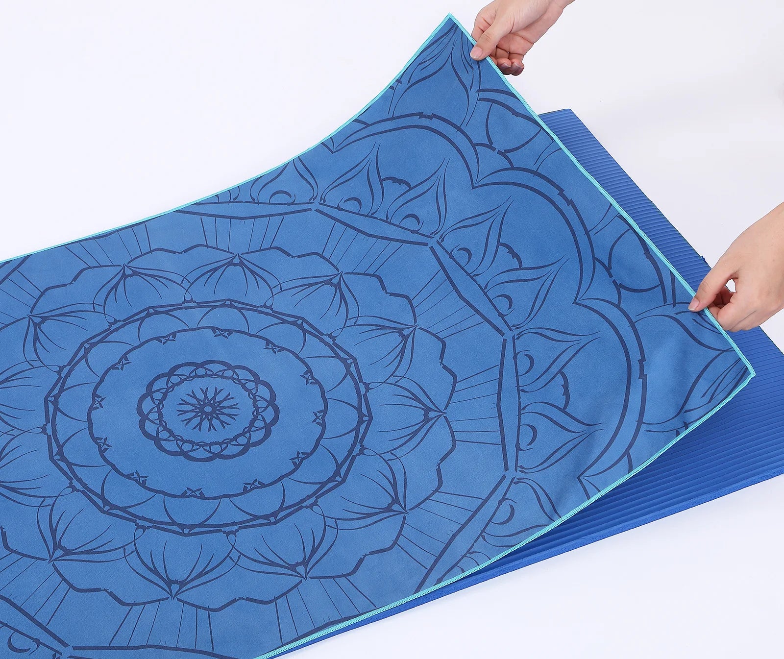 Yoga Shop Towels Portable Yoga Towel Antiskid Environmental Portable Digital Printing Yoga Yoga Towel Wipes Pool Cooling Towel Imagen secundaria del producto