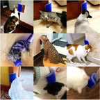 Cat Scratcher Massage Comb - Corner Scratching Brush with Catnip, Pet Deshedding Comb for Hair Removal, Grooming