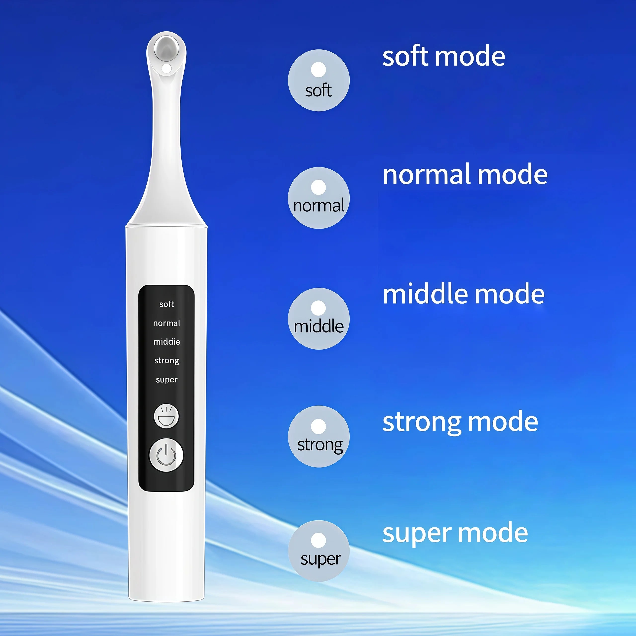 Tooth Polisher, Rechargeable Teeth Whitening Kit, for Teeth Cleaning and Whitening, Equipped with 6 Brush Heads & LED Light, Por Imagem secundária do produto