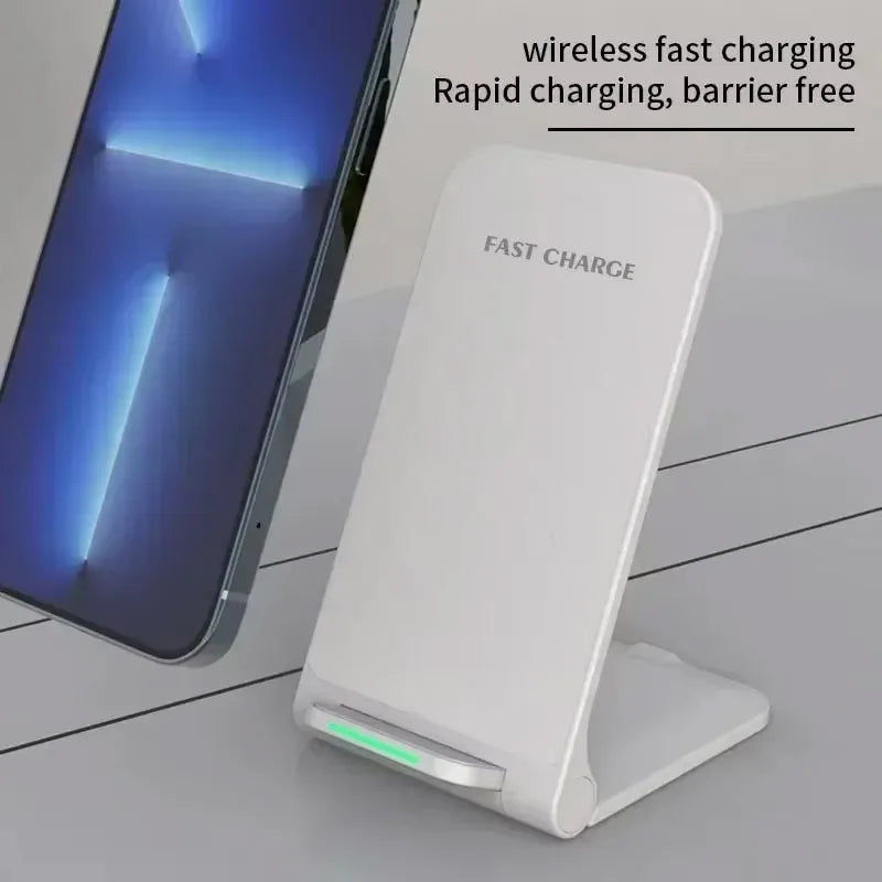 Wireless Charger Station Earphone Phone Fast Charging Charger Holder For iPhone 16 15 14 13 Pro Max Samsung S24 S23 Xiaomi Imagen secundaria del producto