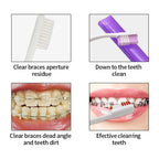 8pcs/set Orthodontic Care Kit Oral Cleaning Teeth Whitening Portable Whitening Tool Suit Interdental Brush Portable
