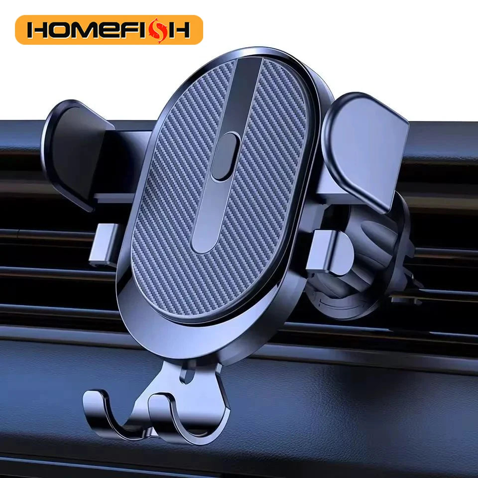 NEW Car Phone Holder Air Outlet Gravity Sensor Triangle Mount Simplicity Design Frosted Surface for Vehicle Dashboard Imagen secundaria del producto