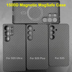 Carbon Fiber Case For Samsung Galaxy S25 Ultra/S25+/S25/S25 Edge Lens Camera Protection Aramid Fiber Cover Lightweight Slim Case