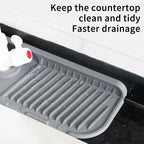 Kitchen Silicone Faucet Mat Faucet Water Catcher Mat Sink Splash Pad Countertop Protector Bathroom