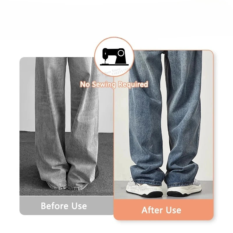4~10PCS Invisible Leg Shortening Clip, Non-Slip Pants Edge Clip, Quick Fix Hem Clip, Hidden Pants Adjuster, Sewing Accessories Image secondaire du produit
