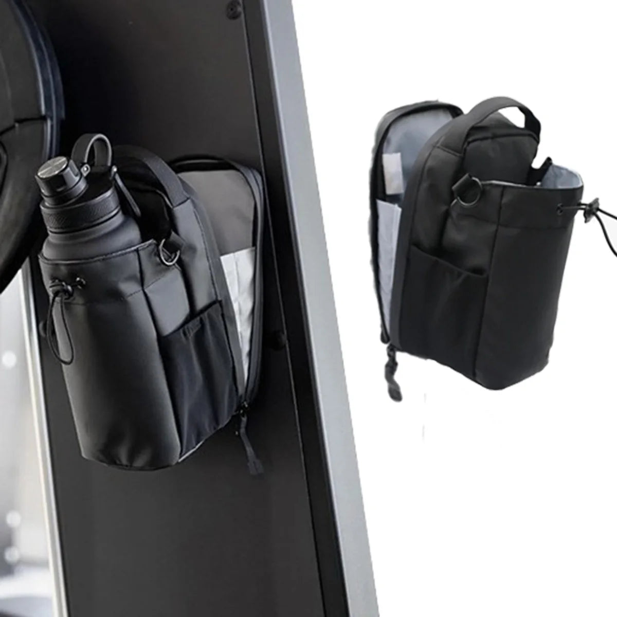 Magnetic Gym Bag Large Capacity Magnetic Carrier Bag With Phone Pocket Portable Gym Water Bottle Pouch Gym Accessories Organizer Image principale du produit