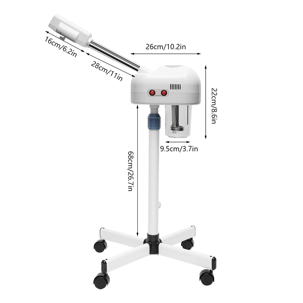 750ML Professional Facial Steamer, Adjustable Skin Care Equipment, Steamer for Salon Beauty and Spa Shop