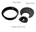 50/53/60mm Office Table Wire Hole Covers Computer Desk round metal decoration box Furniture Hardware Fittings
