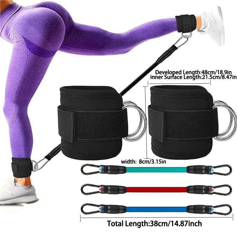 Exercising Resistance Belt, Puller, Leg Strength Training, Tie Strap, Foot Loop Buckle, Elastic Rope Protector, Edge Protection Image principale du produit