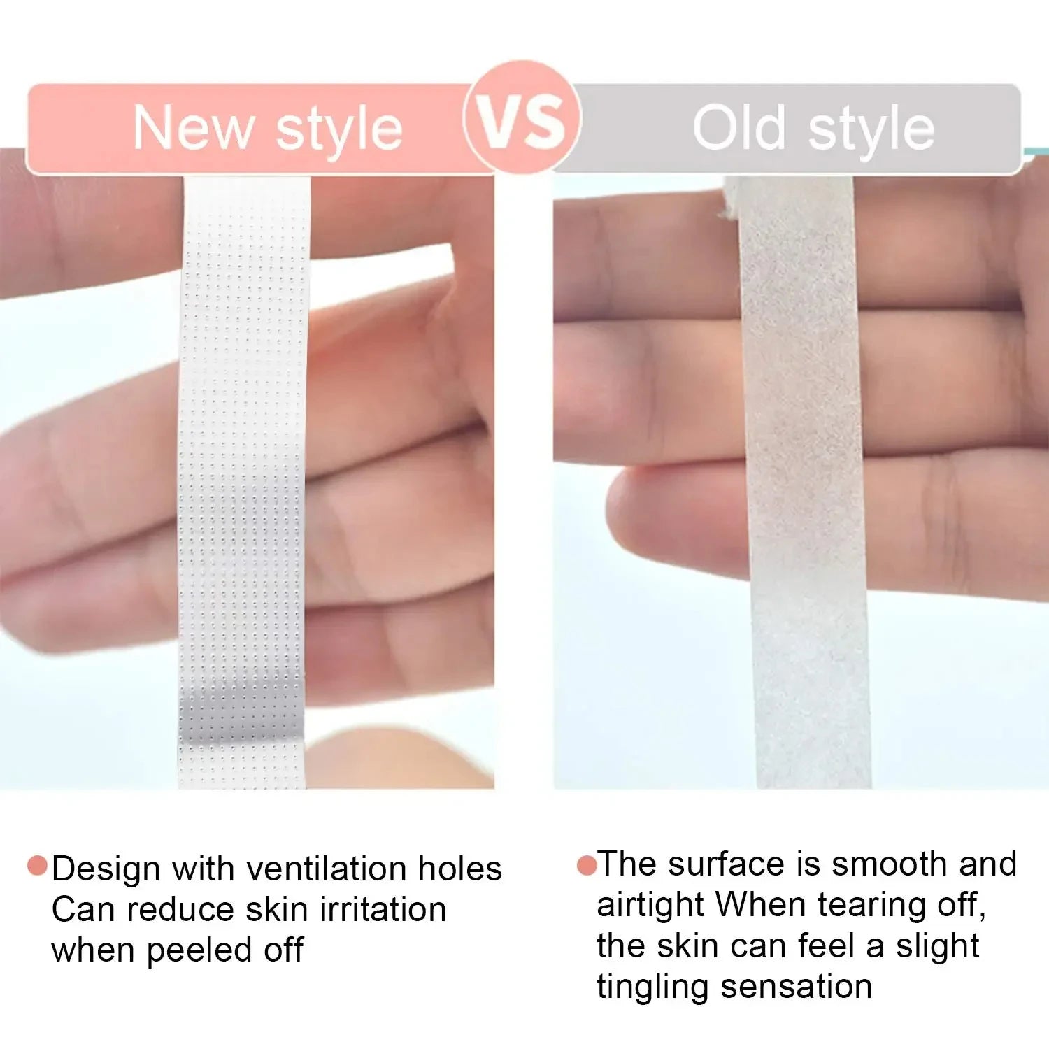 6 Rolls Japanese Insulating Tape for Eyelash Extension Lint Free Under Eye Pads Breathable Non-woven Tape Paper Eyelash Patch Imagen secundaria del producto