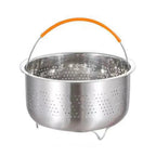 Stainless Steel Steamer Basket In Stant Pot Accessories For Instant Cooker With Silicone Handle Pressure Cooker Rice Steamer