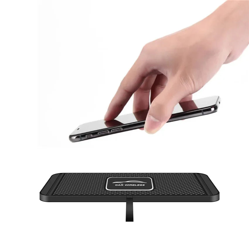 120W Wireless Charger Car Silicone Pad Stand For iPhone 17-12 Xiaomi Samsung Huawei Mobile Phone Fast Car Wireless Charging