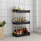 1Pc Kitchen Spice Storage Rack Multi-Functional Countertop Seasoning Storage Rack Household Multi-Layer Corner Shovel Kitchen Ut
