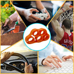 5 Finger Finger Strength Grip Band Mini Silicone Hand Exerciser Gripper Muscle Building Injury Recovery for Gym Fitness Training