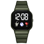 Kids Watch Sport LED Digital Watches Football Silicone Strap Waterproof Electronic Wristwatch for Children Boys Girls Gifts