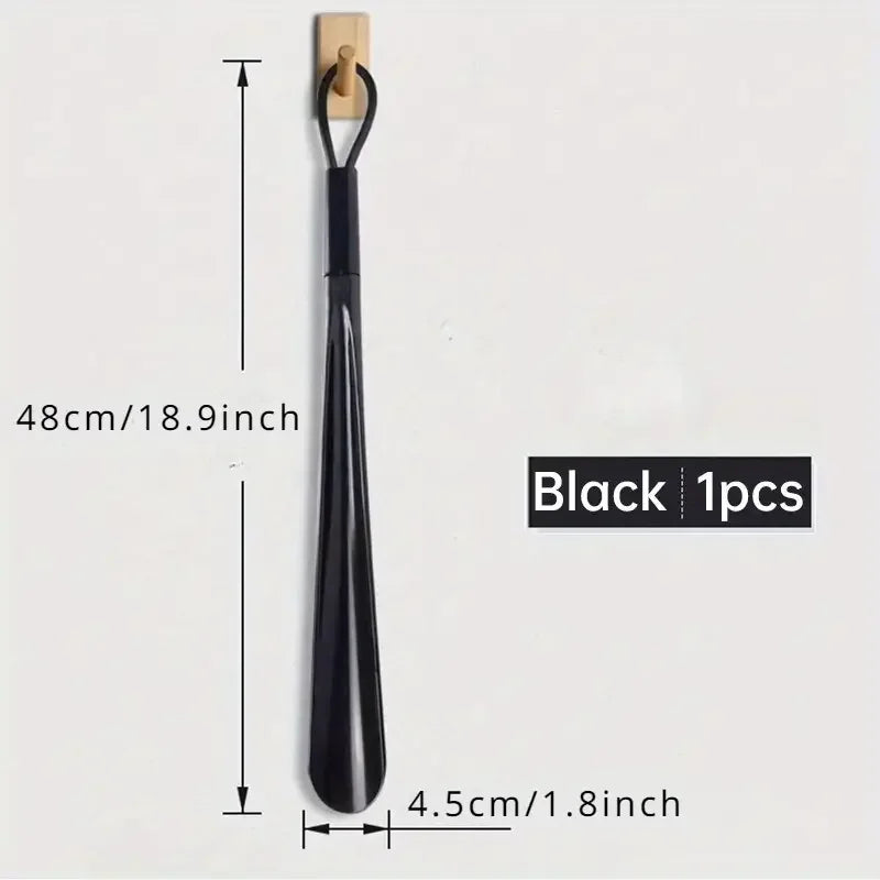 1pc Extra long flexible plastic shoe horns do not require bending durable shoe spoons for pregnant women wearing shoe assistants Imagen secundaria del producto