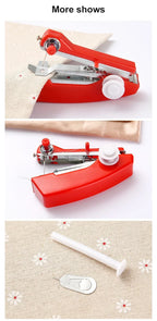 Manual Sewing Machine Portable Mini Cordless Stitch Machines Useful For DIY Household Clothes Leather Handheld Tools Accessories