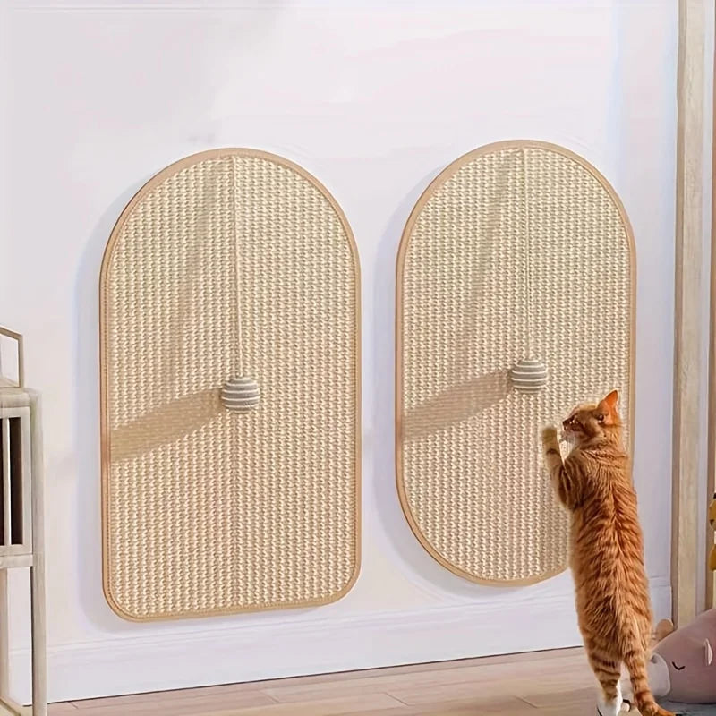 Sisal Cat Scratching Pad - Durable, Sofa-Safe Scratch Board with Playful Toy for Cats, Cat Mat Imagen principal del producto