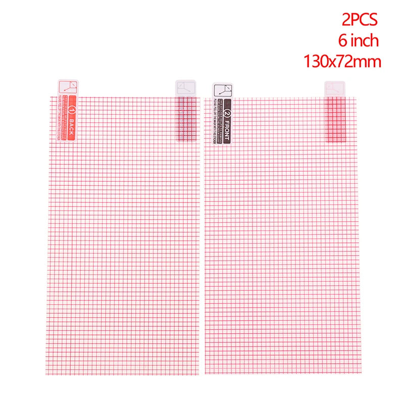 2pcs Universal Screen Protector 5/6/7/8/9/10 Inch Smart Phone Tablet GPS Anti-dust Anti-scratch Protective Film