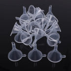 100pcs/lot Plastic Small Funnels For Perfume Mini Liquid Oil Funnels Kitchen Gadget Empty Bottle Packing Tools