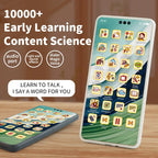 Kids Smart Simulation Phone Toy Rechargeable Touchscreen Early Education Learning Machine Light Music Educational Toy