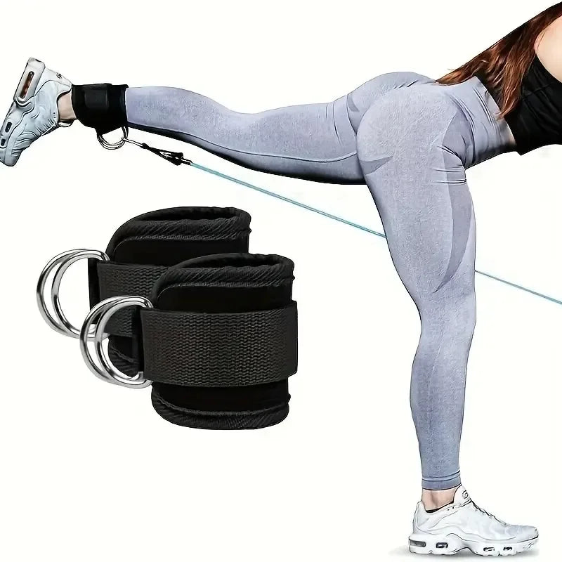 Adjustable Ankle Cuffs - Leg Workout Straps for Glute & Thigh Training, Cable Machine Exercise Accessories ankle weights ankle Imagem principal do produto