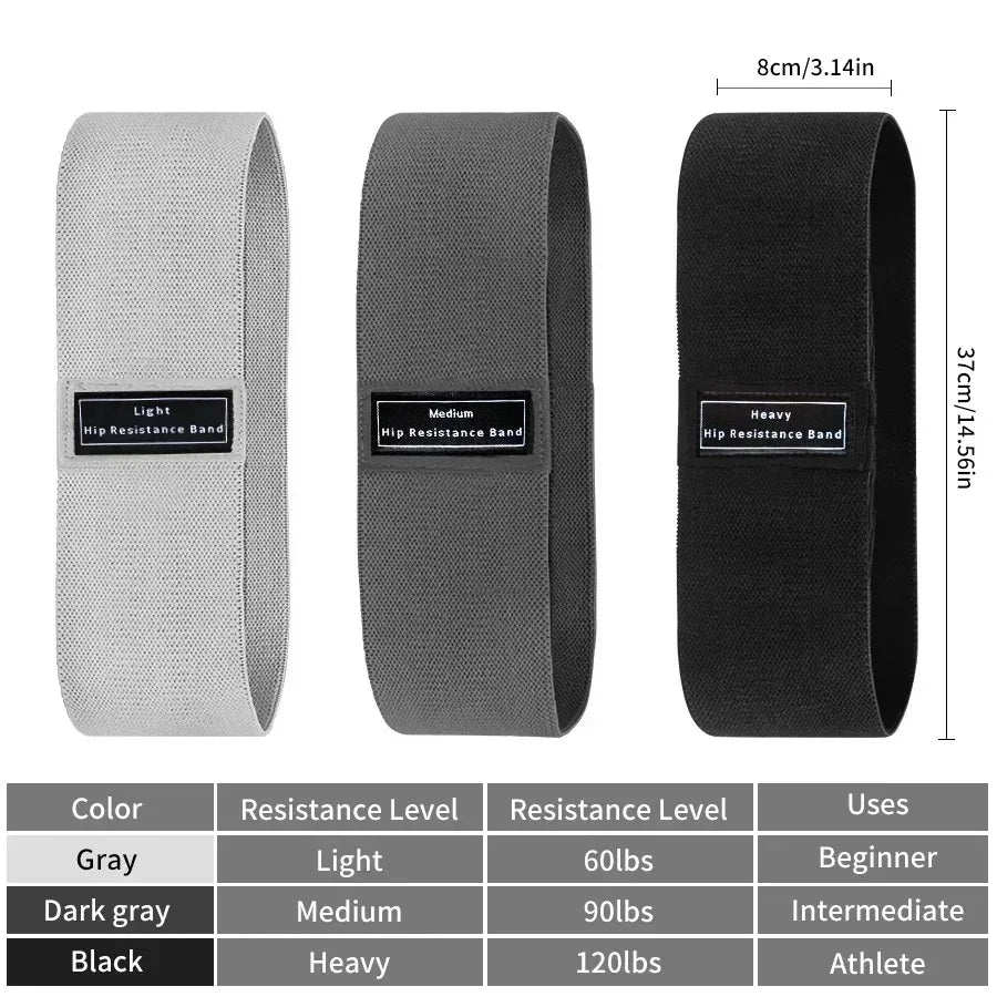 Resistance Bands, Fabric Workout Bands for Women & Men, Cloth Booty Resistance Loop Bands, Thick Squat Bands for Butt/Legs/Thigh Secondary image