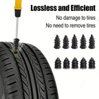 Emergency Roadside Tire Repair Kit - Universal for All Vehicles (Car, Motorcycle, Truck, RV)