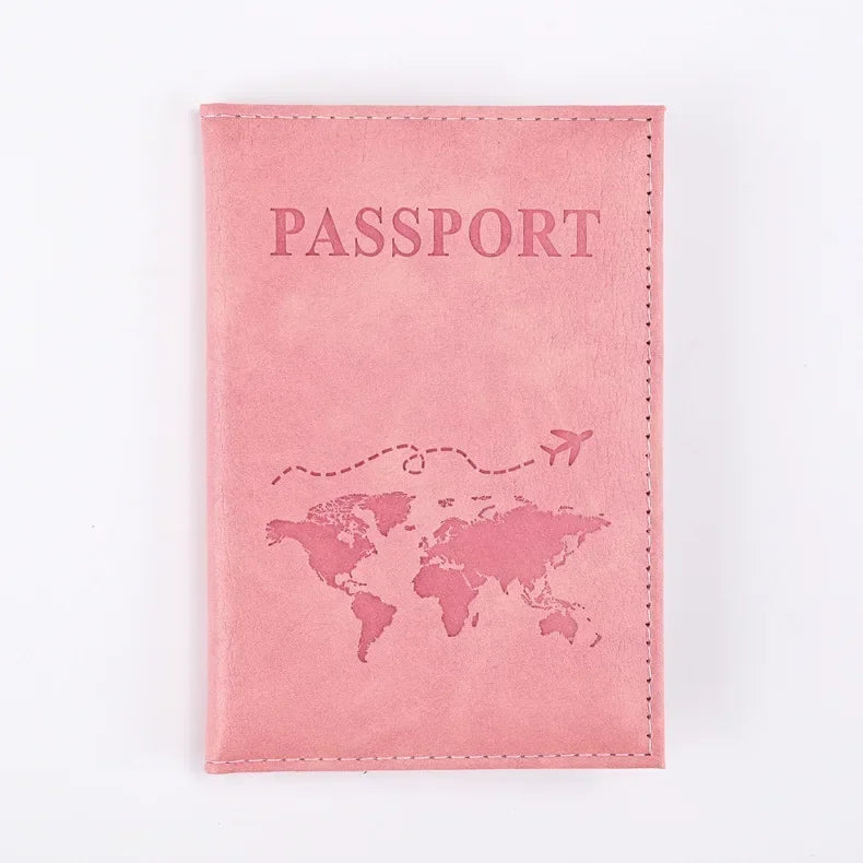 Passport Holder Wallet Cover Travel Essentials Pu Leather Card Case International Travel Accessories for Women/Men