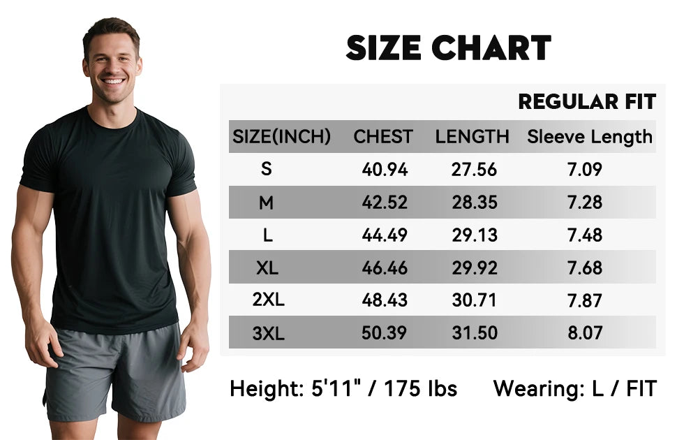 5Pcs Men's Quick Dry Basic Short Sleeve Gym Running Street Outdoor Exercise Sport Shirt Tops Lightweight