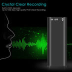 High Quality 3-in-1 Mp3 Player Professional Voice Digital Audio Mini Voice Recorder 192Kbps Recording WAV for Study Meeting Use