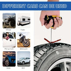 Emergency Roadside Tire Repair Kit - Universal for All Vehicles (Car, Motorcycle, Truck, RV)
