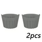 2/4/8Pcs Ramekins For Air Fryer Silicone Large Muffin Cases Nonstick Egg Poacher Silicone Mould Bakeware Easy Release Baking