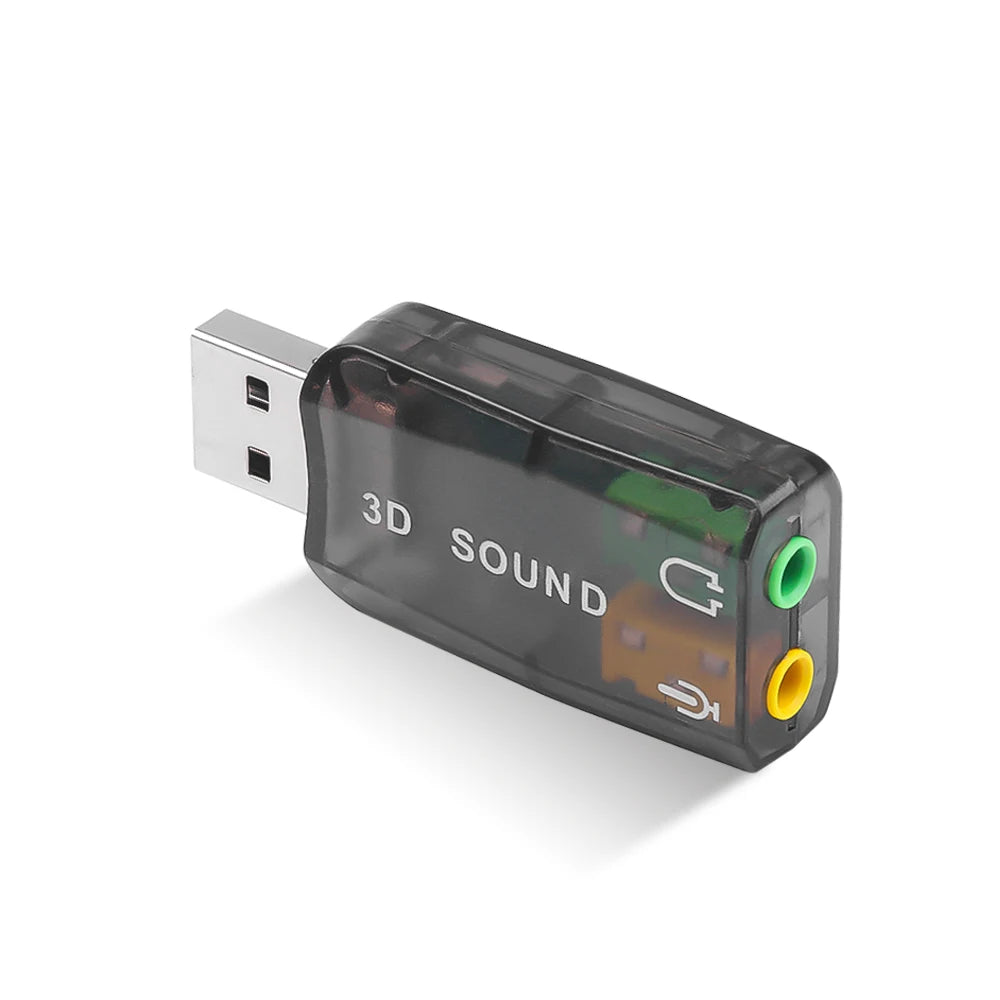 5.1 Sound channel USB independent sound card External computer to replace PCI notebook usb sound card USB to audio interface Imagen secundaria del producto