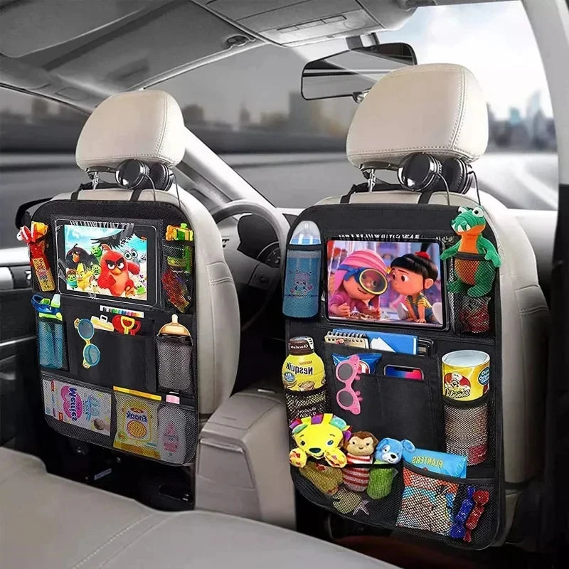 Car Seat Organizer Multifunctional Oxford Fabric Car Back Multi Pocket Storage Bag with Tablet Holder Protector for Kids Imagen principal del producto