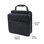 Universal Car Seat Back Organizer PU Leather Storage Bag Multi-Pocket Design Waterproof Tissue Holder Cup Holder Garbage Pocket