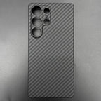Carbon Fiber Case For Samsung Galaxy S25 Ultra/S25+/S25/S25 Edge Lens Camera Protection Aramid Fiber Cover Lightweight Slim Case