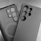 Carbon Fiber Case For Samsung Galaxy S25 Ultra/S25+/S25/S25 Edge Lens Camera Protection Aramid Fiber Cover Lightweight Slim Case