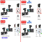 1080P Car Dvr WiFi APP 3/2Lens Dash Cam for Cars Camera for Vehicle Recorder Video Front and Rear Camera  Night Vision Dashcam
