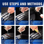 Car Motorcycle Tire Repair Kit Puncture Plug Tools Tyre Puncture Emergency for Tire Strips Stirring Glue Repair Tool Kit