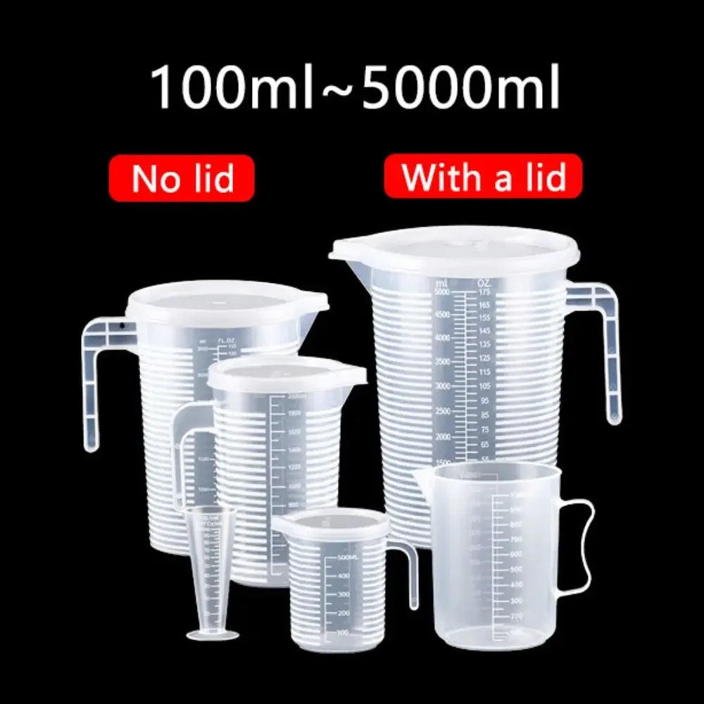 100-5000ml Thickened Plastic Measuring Cup with Scale Food Grade Measuring Cup Experimental Measuring Cup Beaker Plastic Cup Image principale du produit