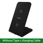 Wireless Charger Station Earphone Phone Fast Charging Charger Holder For iPhone 16 15 14 13 Pro Max Samsung S24 S23 Xiaomi