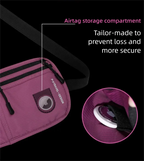 Travel Money Belt Waist Bag Waterproof RFID Blocking Anti-Theft Passport Holder Hidden Pocket Secure Waist Pouch Fanny Pack for