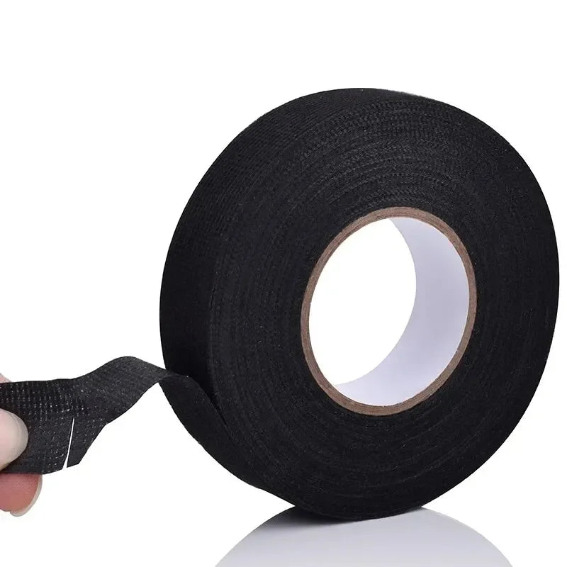 15 Meter Heat-resistant Flame Retardant Tape Coroplast Adhesive Cloth Tape For Car Cable Harness Wiring Loom Protection Image secondaire du produit