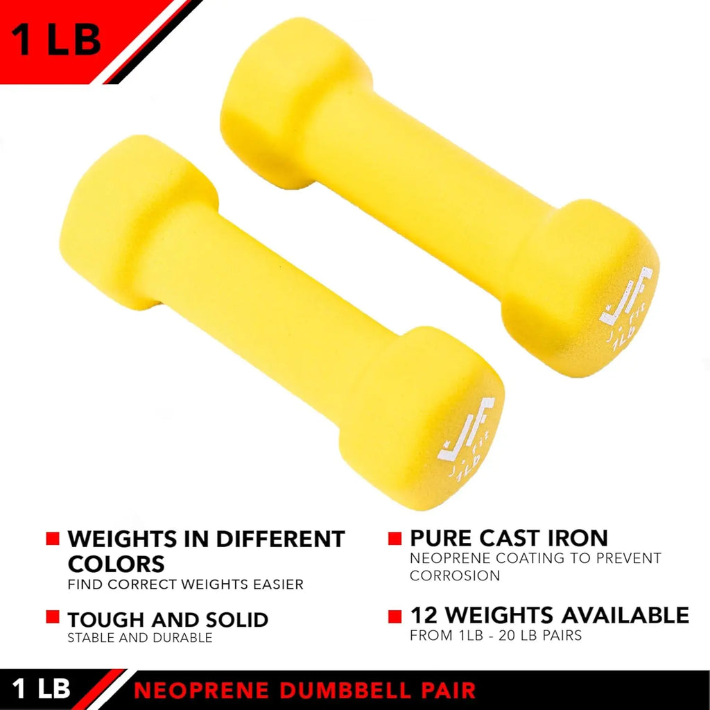 Neoprene Dumbbell, 1 lbs (Pair)