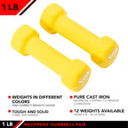 Neoprene Dumbbell, 1 lbs (Pair)