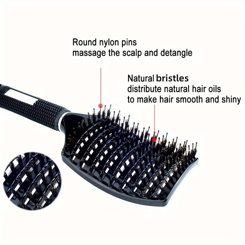 1pc Magic Scalp Massage Hair Brush for Women - Professional Detangling Tool for Wet Curly Hair - Hairdressing Tool Image secondaire du produit