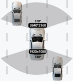 Dash Cam 4K UHD Recording Car Camera DVR Night Vision Video Recorder Built-In Wi-Fi Support GPS 24H Parking